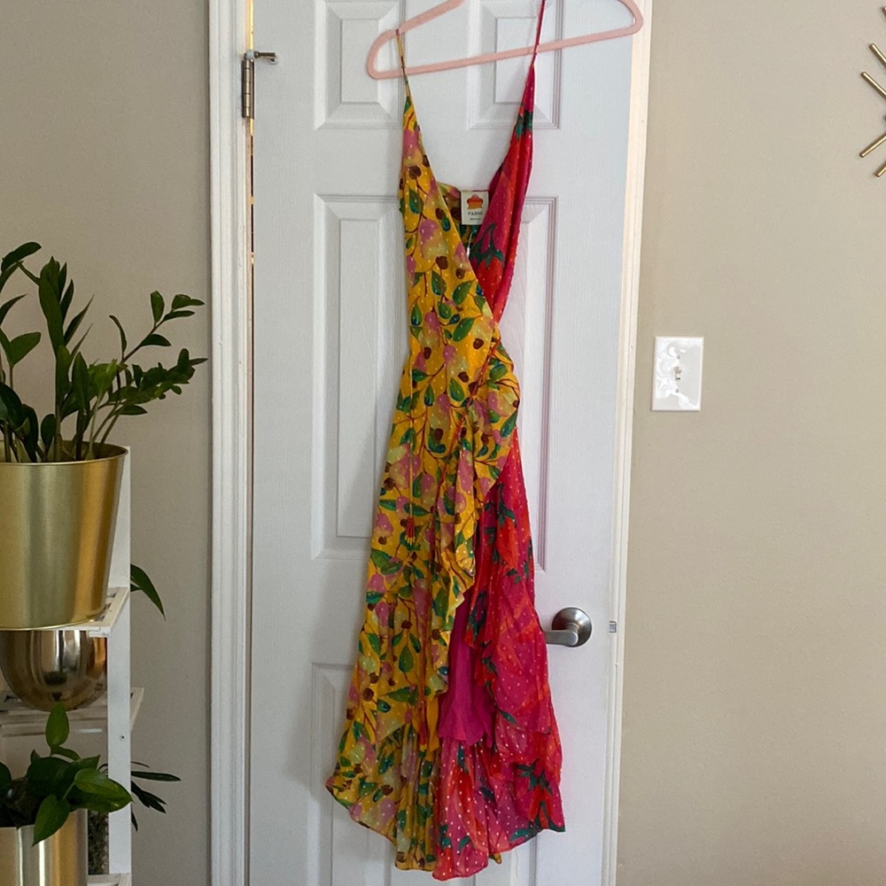 FARM Rio garden mix wrap dress NWT